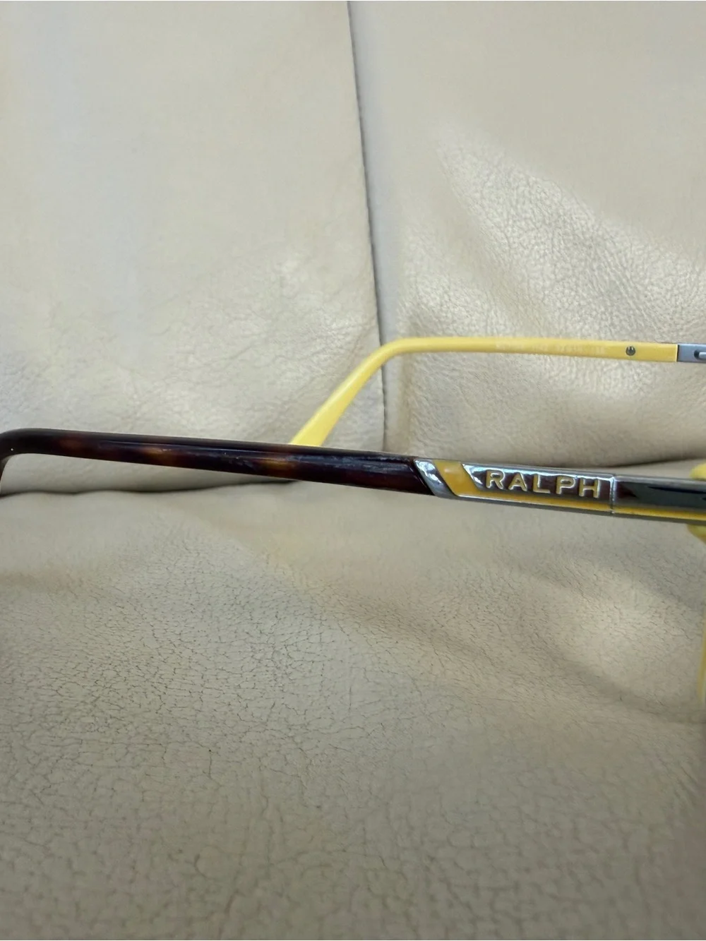 Ralph Lauren Women's Tortoiseshell Frame with Yellow Temples